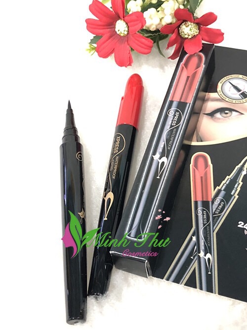 Bút kẻ mắt Sivanna Colors Deep Black Waterproof