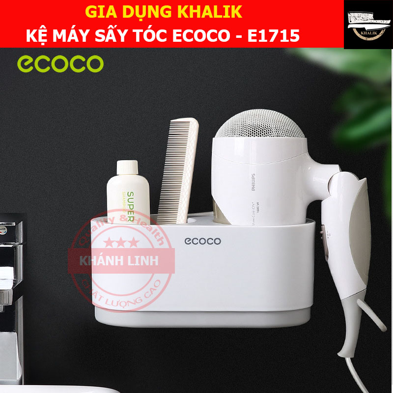 Kệ đựng , giá đỡ máy sấy tóc đa năng ecoco e1811