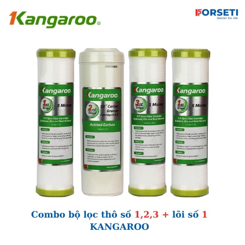 Combo 4 lõi lọc cho máy lọc nước kangaroo