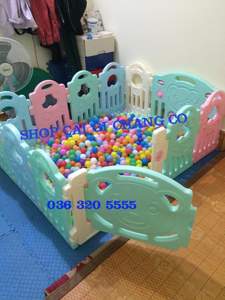 QUÂY CŨI NHỰA LOẠI 10 MIẾNG CHO BÉ  TẶNG THẢM VÀ BÓNG HÀNG CAO CẤP KÍCH THƯỚC 1M18 * 1M2