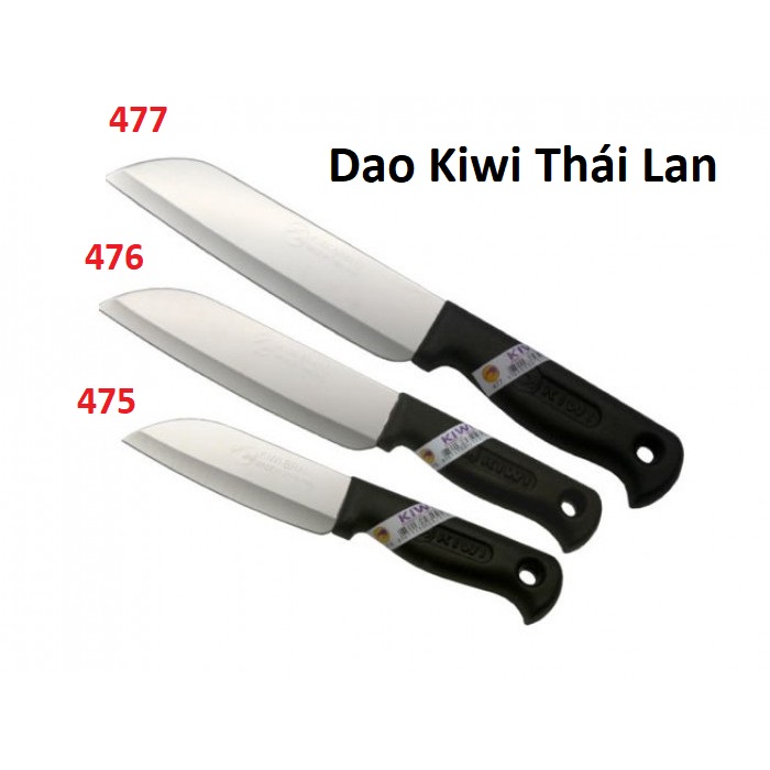Dao cán nhựa kiwi thái lan 475, 476, 477 - dao thái thịt, dao gọt hoa qủa, dao làm bếp