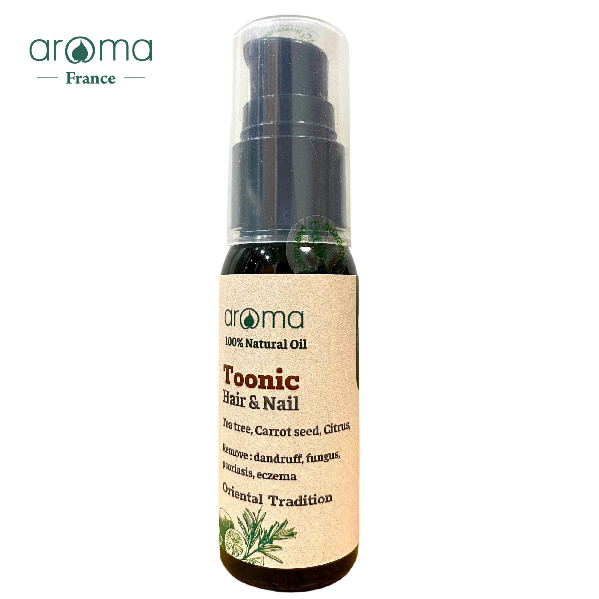 Dầu thiên nhiên Toonic Aroma cải thiện xóa gàu nấm da đầu, nấm móng, vảy nến, chàm 30ml