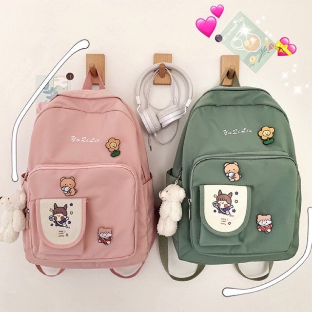 Balo Ulzzang Chống Nước, Balo Đi Học, Balo Du Lịch KEKEMI