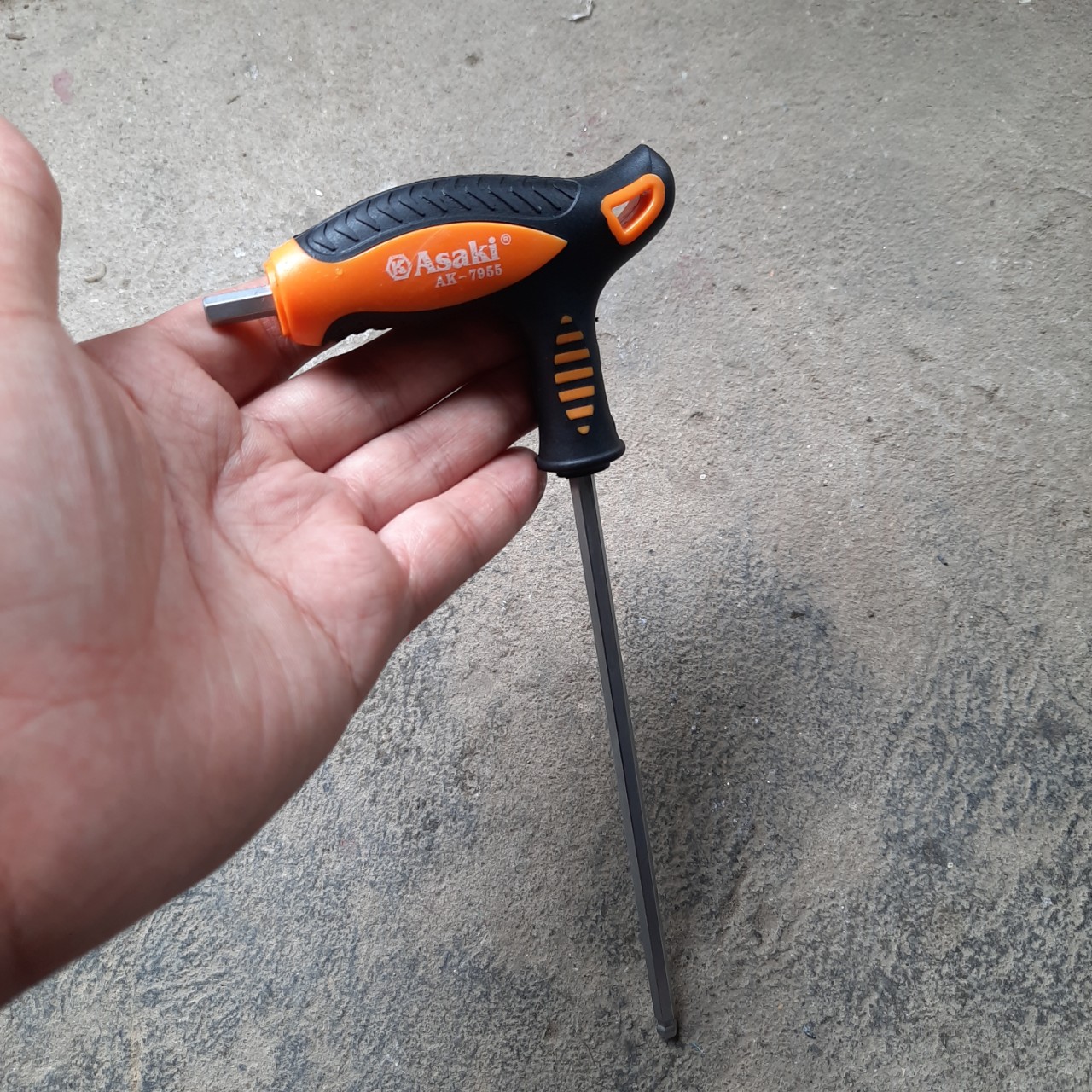 Lục giác cầm tay chữ t asaki-7955 , lục giác đầu bi công nghệ nhật bản loại 1