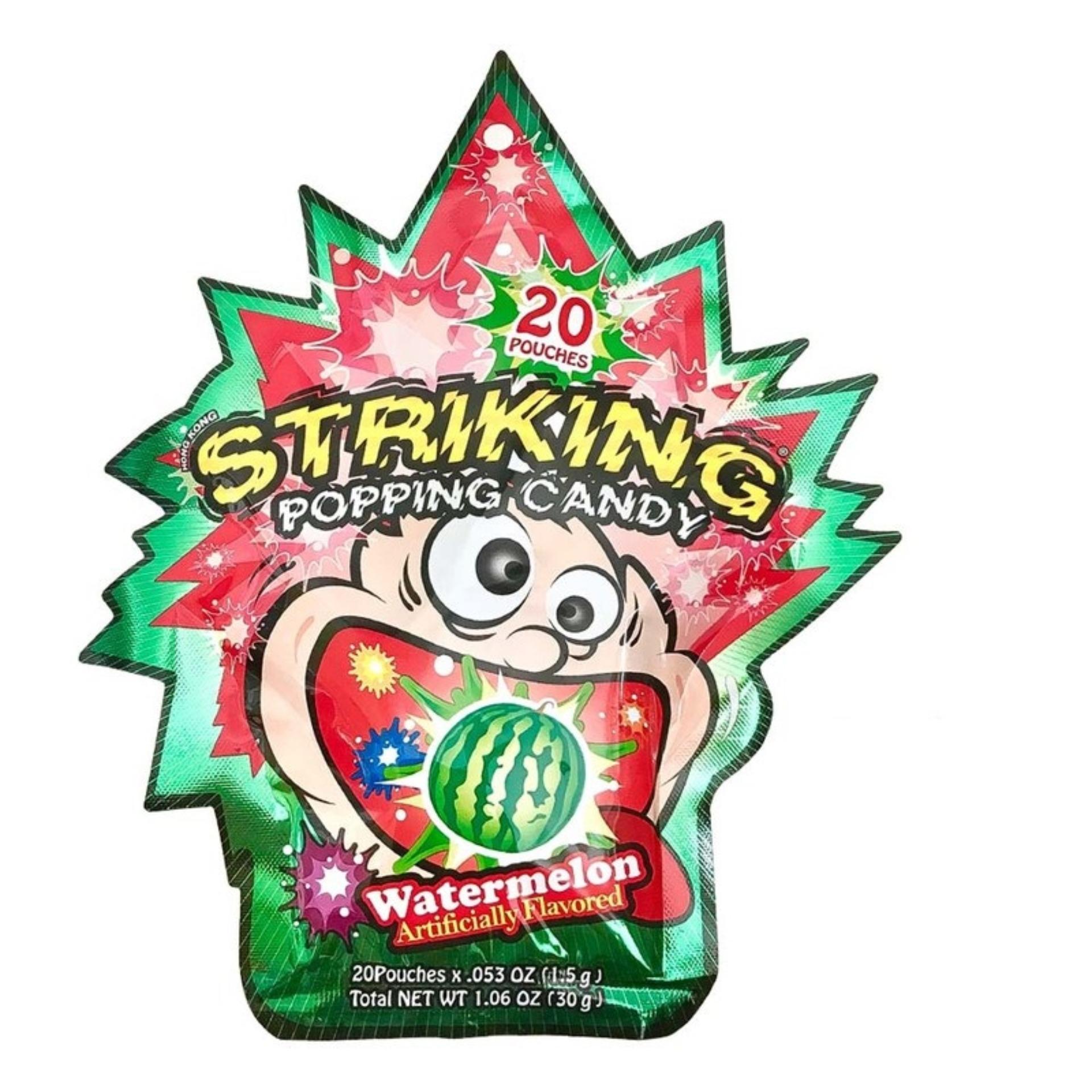 Kẹo nổ popping striking vị dưa hấu 20 túi