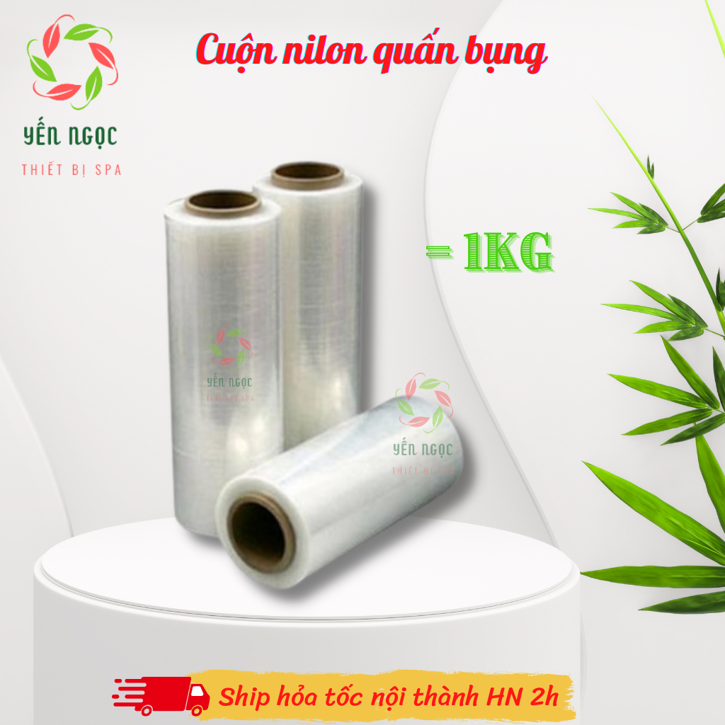 Cuộn nilon quấn giảm béo | Màng nilon dùng trong giảm béo, phun săm, ủ tắm trắng