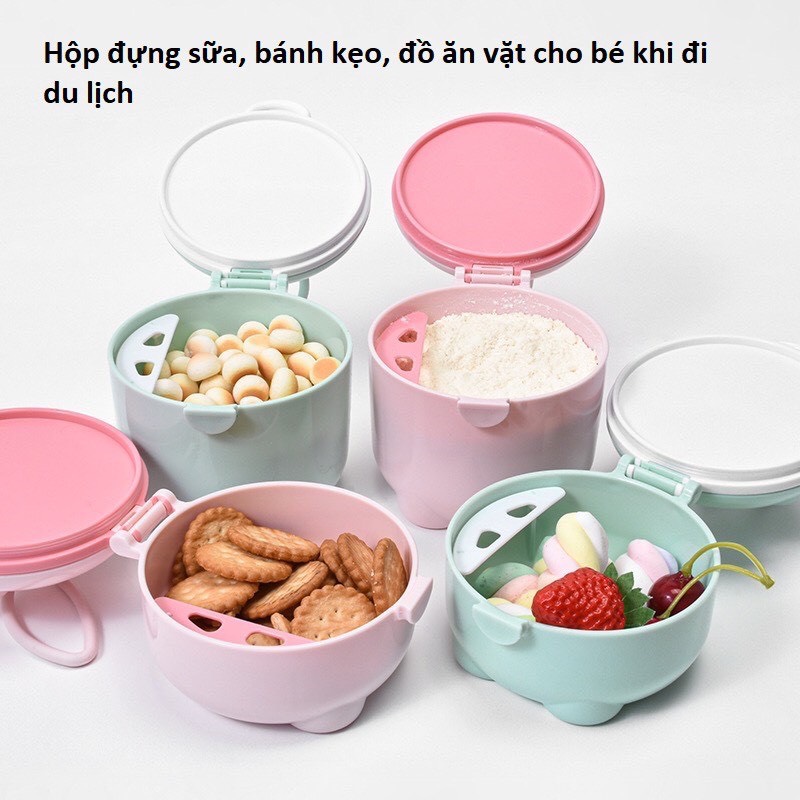 Hộp đựng sữa bột và đồ ăn tiện dụng cho bé khi ra ngoài