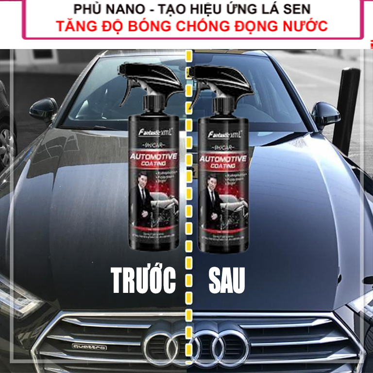 Chai xịt phủ nano chống nước kính, phủ bóng sơn xe ô tô - Chống nước bề mặt kính cận, kính mũ - XML FANTASTIC
