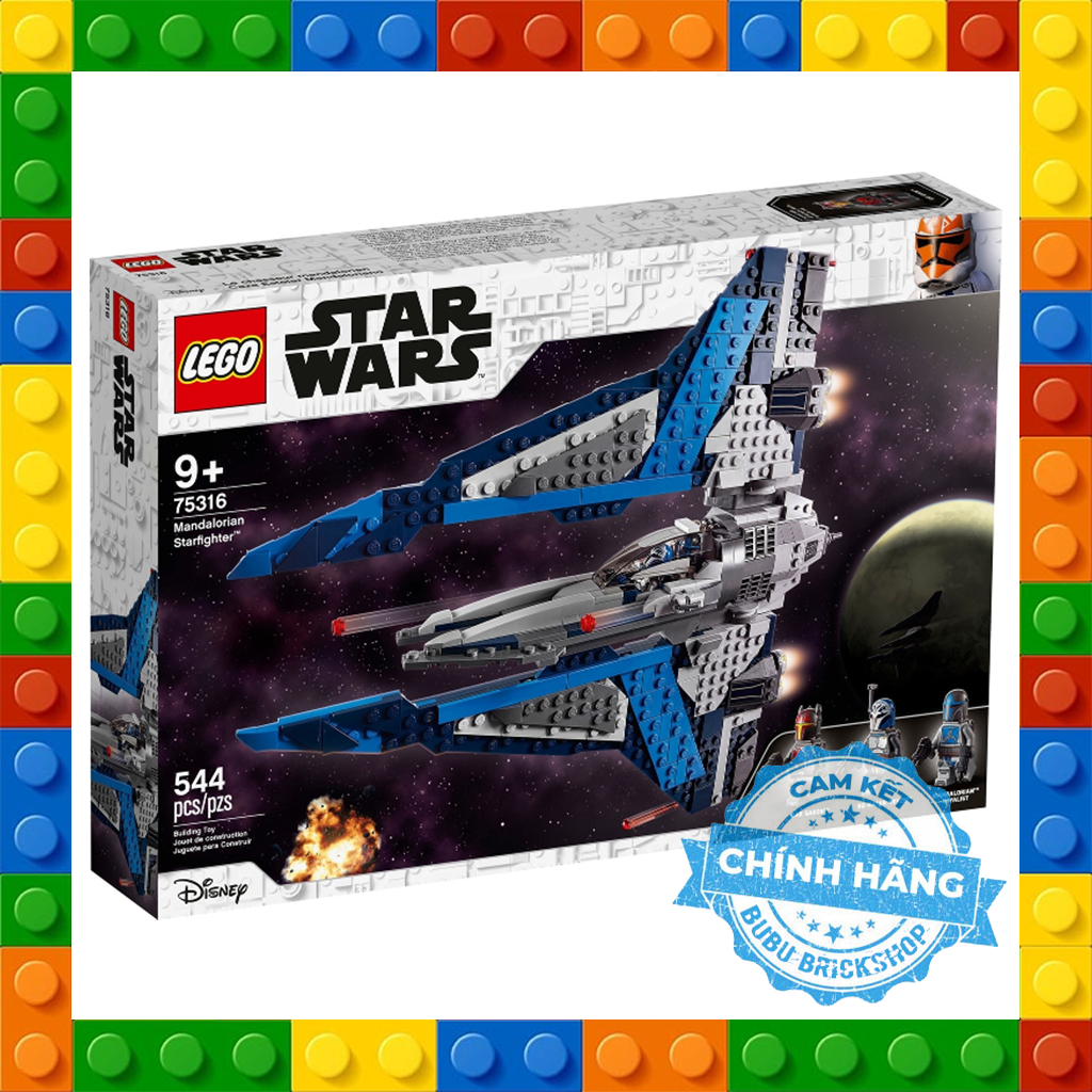 [Xé lẻ][New] Lego Star Wars 75316 - Mandalorian Starfighter - Bộ xếp hình Lego Phi thuyền Mandalorian