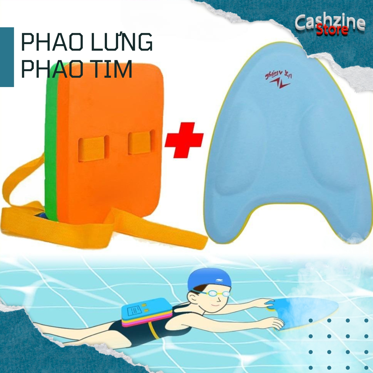 Phao bơi, Combo phao tập bơi cho trẻ em hiệu Thắng Lợi 2 phao