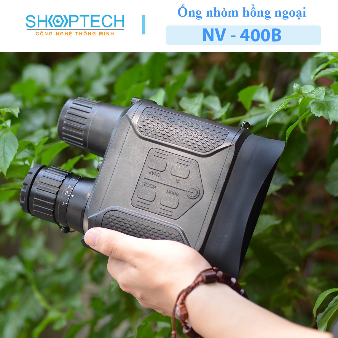 [Trả góp 0%]Ống nhòm hồng ngoại 2 mắt Night Vision NV-400B - "Con mắt thần" của dòng ống nhòm