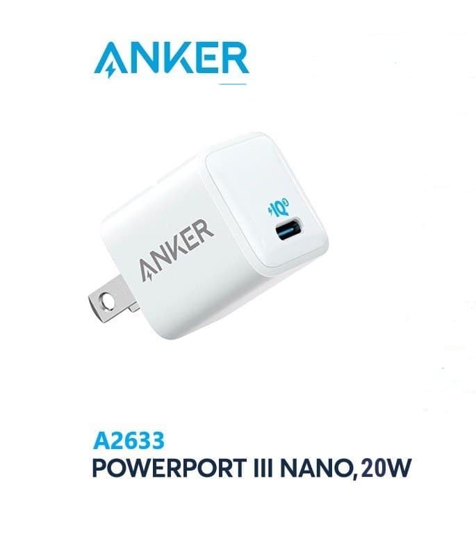 Củ Sạc Nhanh Anker Powerport III Nano Usb-C Power Delivery - A2633