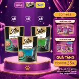 SHEBA Pate Cho Mèo Sành Ăn - Thức ăn cho mèo lớn dạng sốt 70g – 24 gói