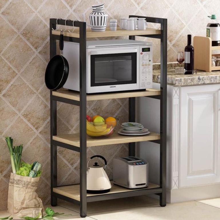 Kệ lò vi sóng, kễ để đồ đa năng 4 tầng - có ảnh thật