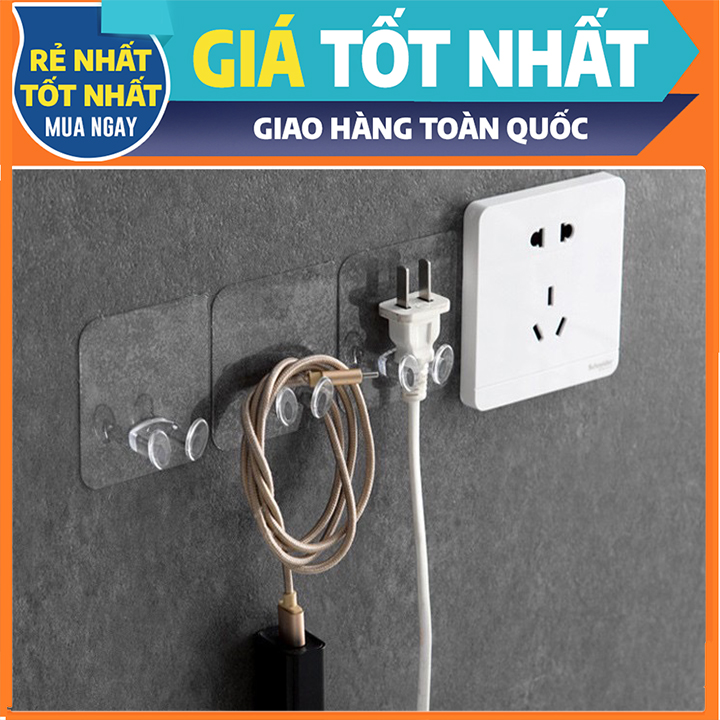Bộ 4 Móc cường lực gài dây sạc, điện thoại , phích cắm điện