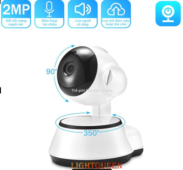 Camera wifi V380 - Q6 chính hãng, camera thông minh, camera giám sát ban ngày và ban đêm