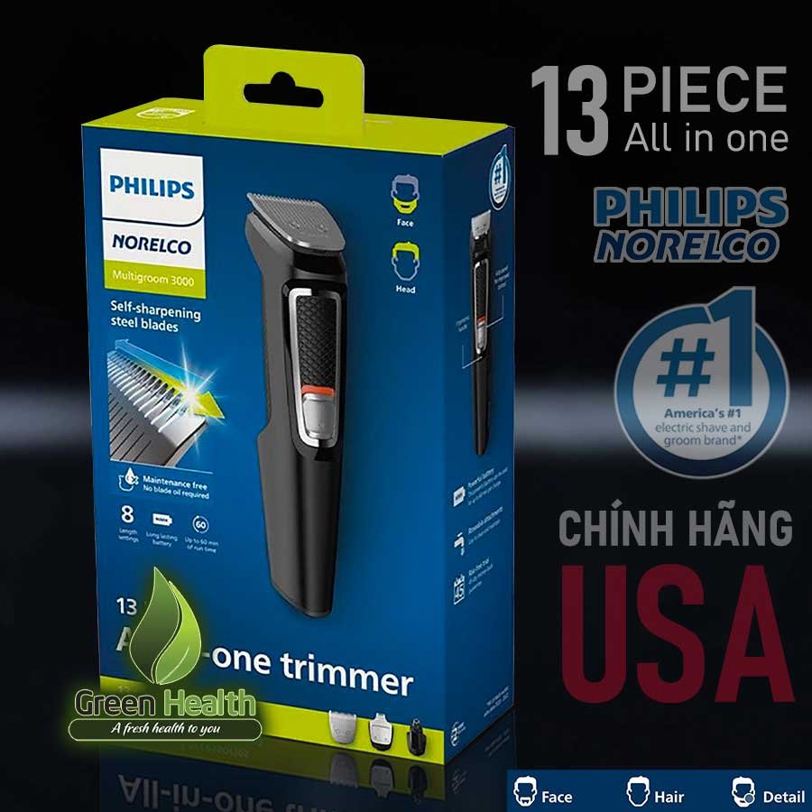  Tông đơ tỉa râu tóc lông mũi Philips Norelco Multigroom 3000 