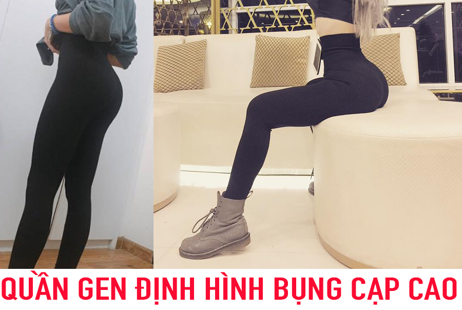[CHẤT ĐẸP- GIÁ XƯỞNG] Quần Legging KOREA Cạp Cao 13cm - Nâng mông Gen bụng