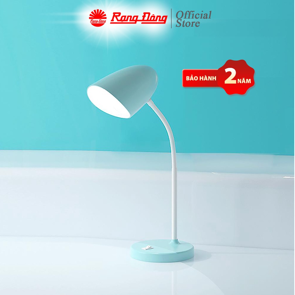 Đèn bàn học rạng đông chính hãng rd-rl-38-led 6w ánh sáng sunlike, bảo hành 2 năm