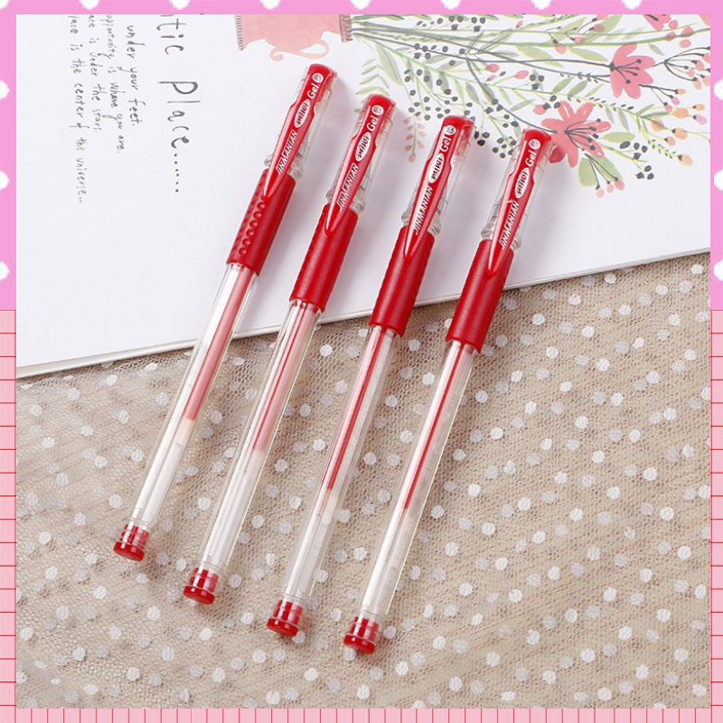 Combo 5 cái - bút bi mực đỏ