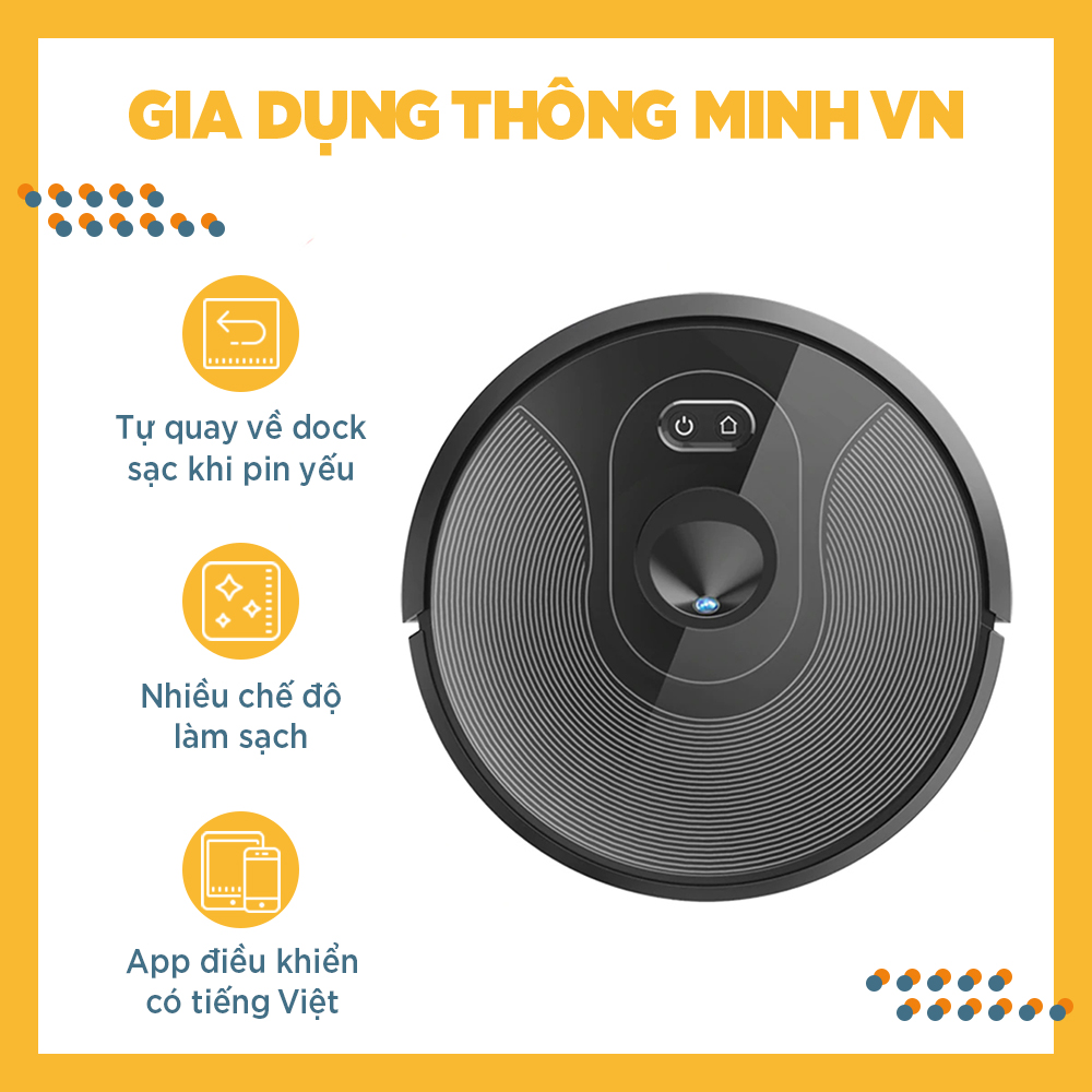 Robot hút bụi lau nhà thông minh ABIR X6 chính hãng có bảo hành