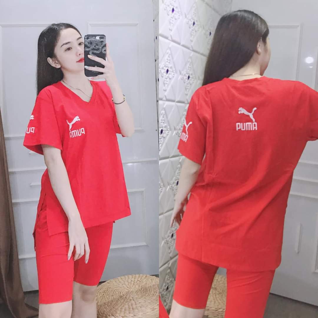 Đồ bộ nữ mặc nhà quần ngố áo tay lỡ siêu xinh