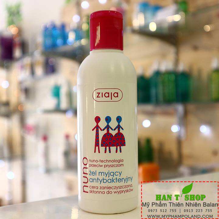  Sữa rửa mặt Nuno Ziaja cho Da Dầu Mụn 