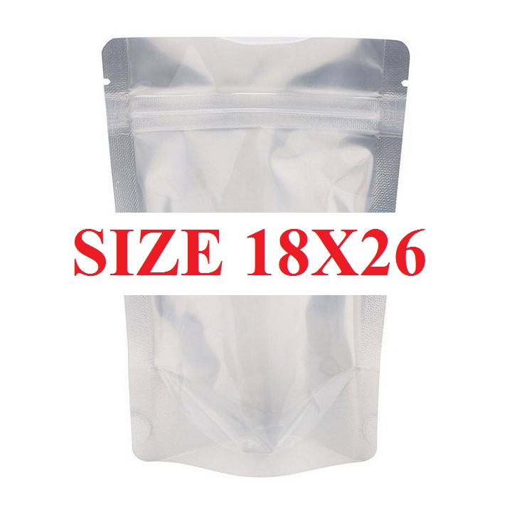 1kg Túi zip đáy đứng mặt bạc mặt trong Loại 1