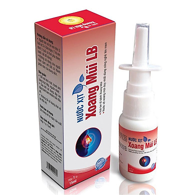 Nước xịt Xoang mũi LB - Hỗ trợ các bệnh viêm mũi, ngạt mũi, viêm xoang cấp và mãn tính lâu năm, viêm mũi dị ứng có nhiễm khuẩn. (Lọ 15ml)