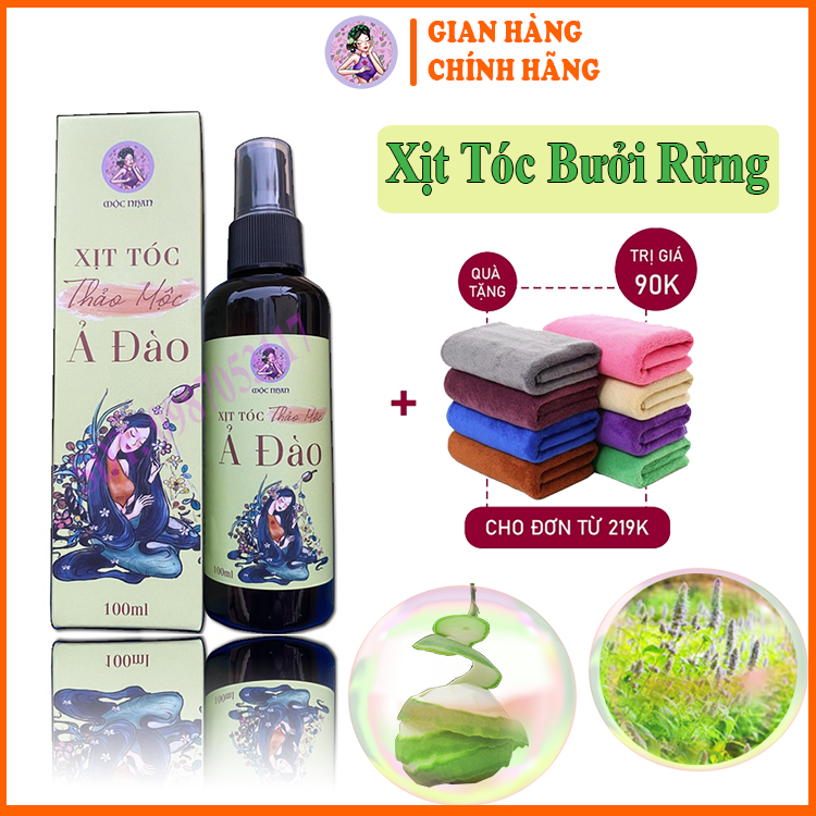 Mộc Nhan Natural, Xịt tóc Tinh Dầu Bưởi Rừng, Hương Nhu, Tiemxuongrong, Giúp Tóc Mọc Nhanh, Mềm Mại, Mộc Nhan