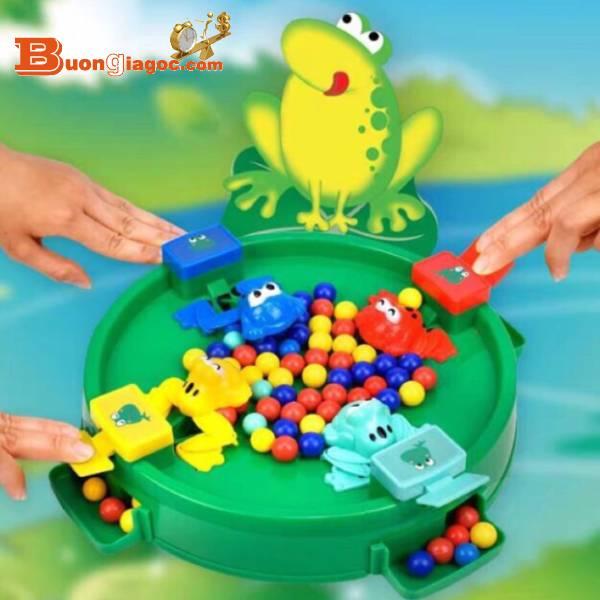 Trò chơi ếch tranh ăn bi dành cho bé 4 người