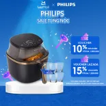 Nồi Chiên Không Dầu Philips NA332/00 cảm ứng 16 trong 1|6.2L|RapidAir Plus| Mới, Giòn hơn - Hàng Chính Hãng