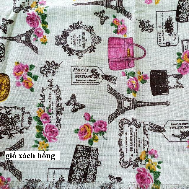 [HCM]Vải canvas/ vải bố chụp hình sản phẩm trải bàn vintage.