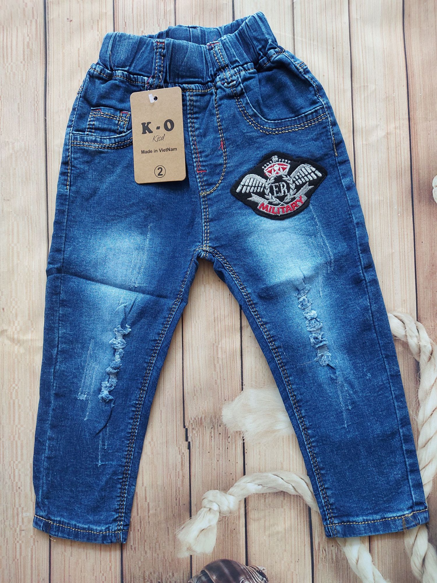 Quần jean dài bé trai size 7-17kg