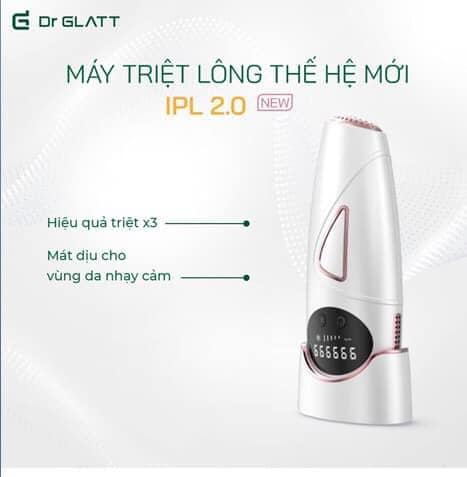 Máy triệt lông 999.999 xung đầu lạnh ipl 2.0 dr glatt