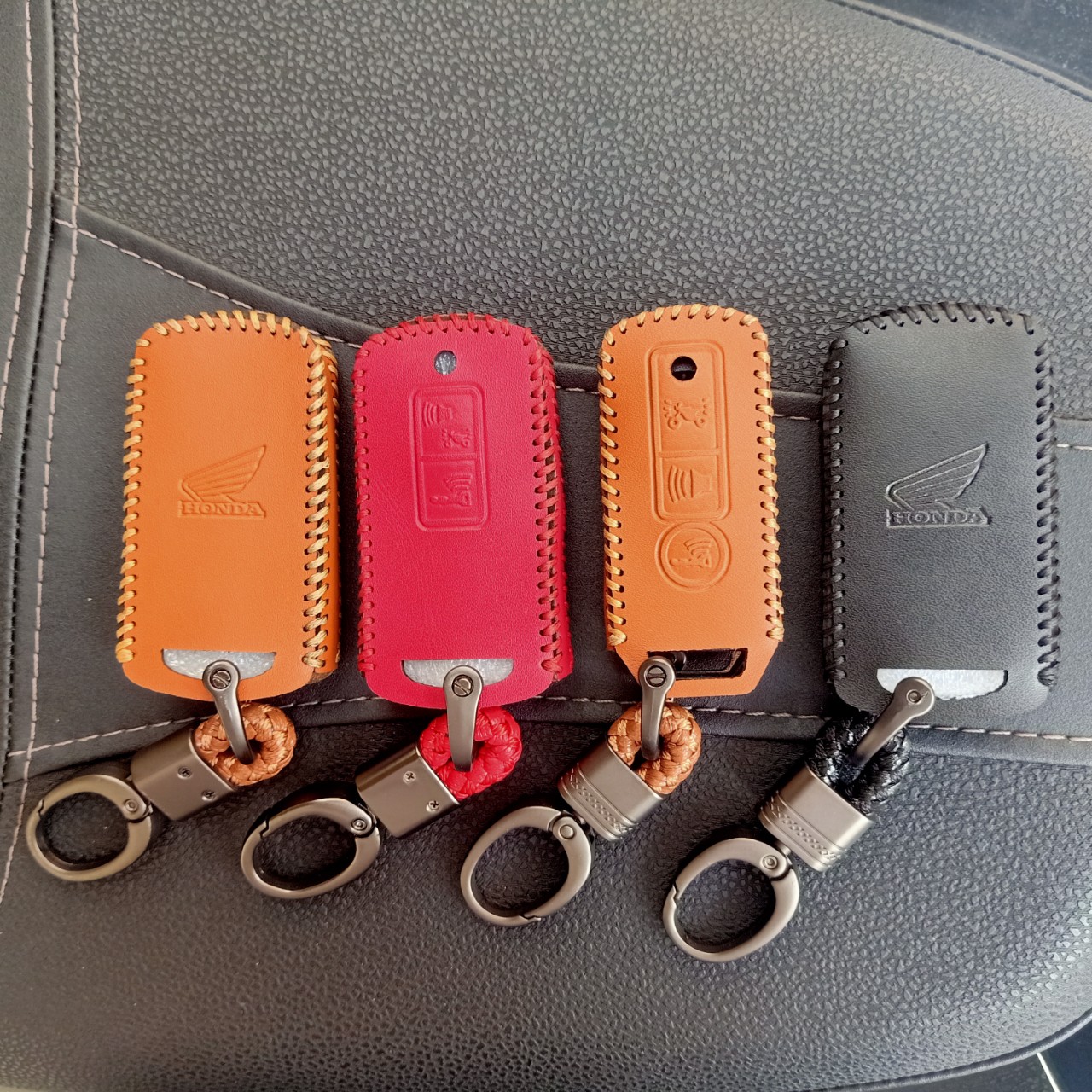 Bọc da chìa khóa Smart key Honda Sh, Sh mode Vision Airblade Vario Lead mẫu cũ