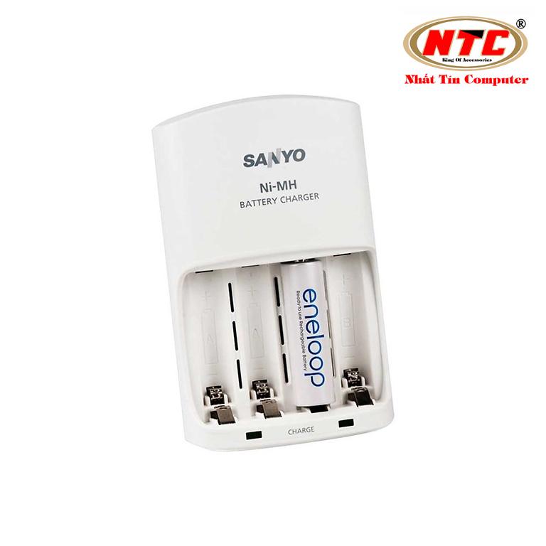 Box sạc nhanh sanyo mqn06 dành cho pin sạc aa và aaa - hỗ trợ sạc nhanh và tự ngắt khi đầy - phụ kiện 1986
