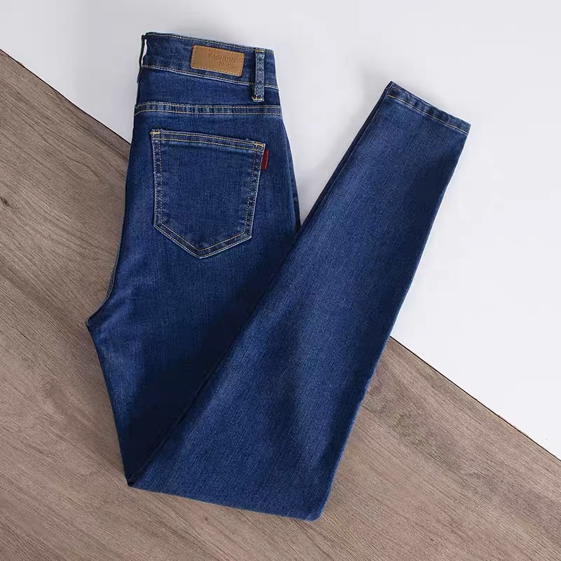 Quần Jeans Thun Lưng Cao Vải Co Giãn Tốt Giá Rẻ Nhiều Màu Trơn Lựa Chọn Thời Trang Dễ Mặc Mẫu Mới Đẹp Thời Thượng 2023