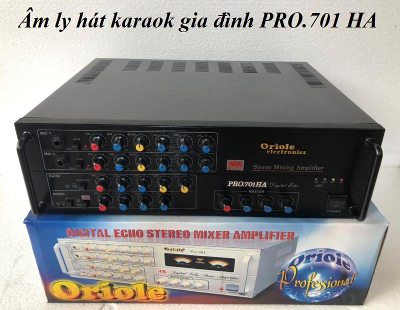 Âm ly karaoke giá rẻ chất lượng tốt Oriole PRO 701HA , Âm ly karaoke gia đình