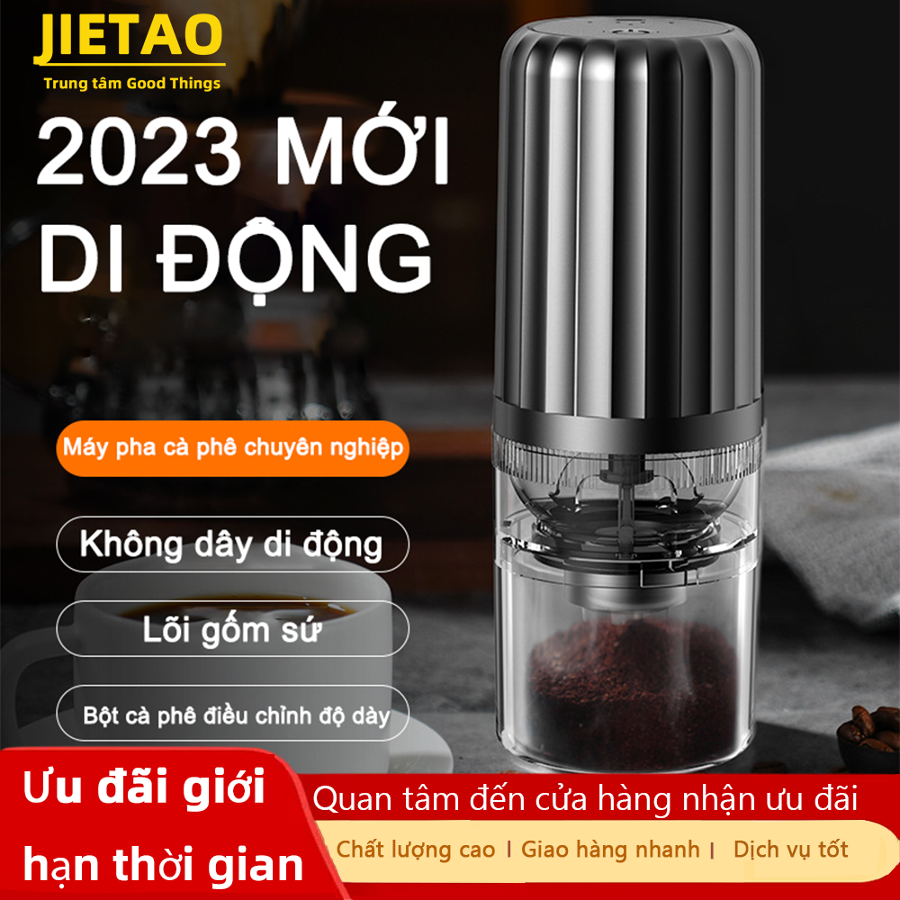 JIETAO Máy xay cà phê,Máy xay đậu cầm tay,Điều chỉnh kích thước bột cà phê