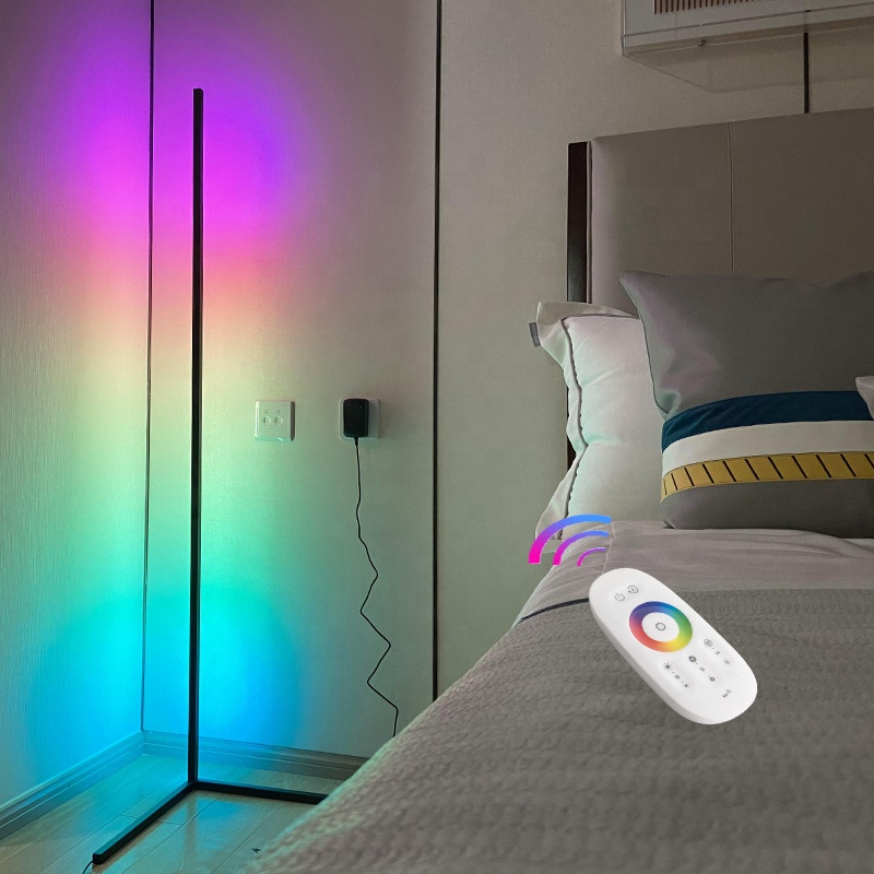 Đèn led trang trí góc tường-đèn corner light rgb cao cấp-led dài 1.4m-cảm ứng theo nhạc-điều khiển bằng remote và app trên smartphone-thiết kế tinh tế, trang trí phòng khách, phòng ngủ, văn phòng...giúp không gian lãng mạng-đẹ