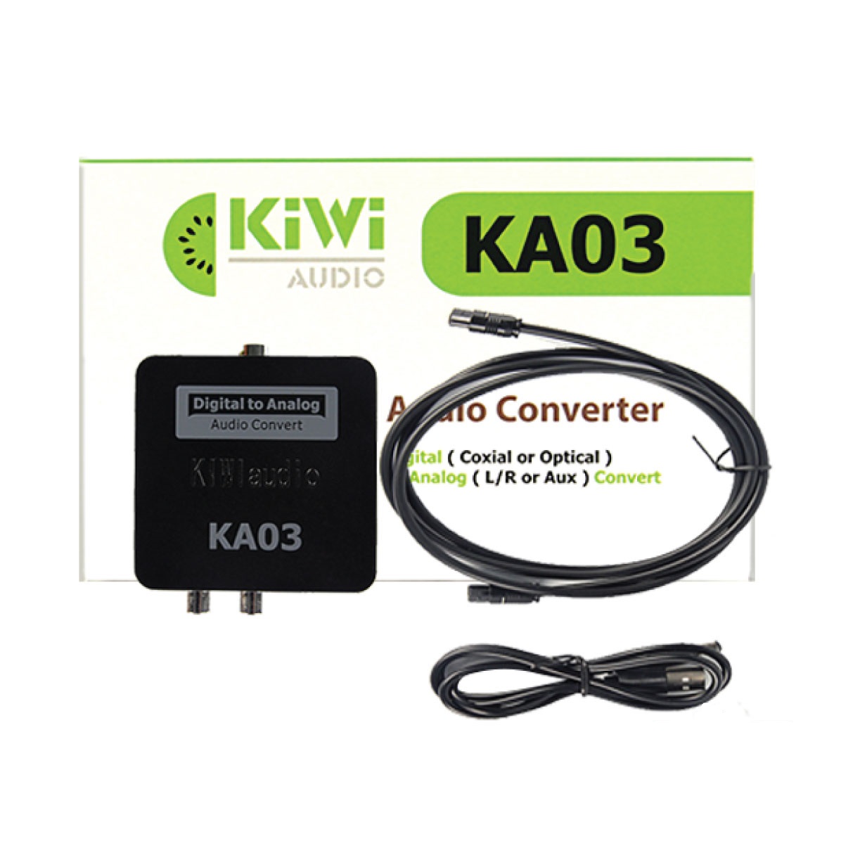 BỘ CHUYỂN ĐỔI ÂM THANH DIGITAL( Quang optical ) SANG ANALOG ( audio AV ) KIWI  KA-03/ KA03 Pro