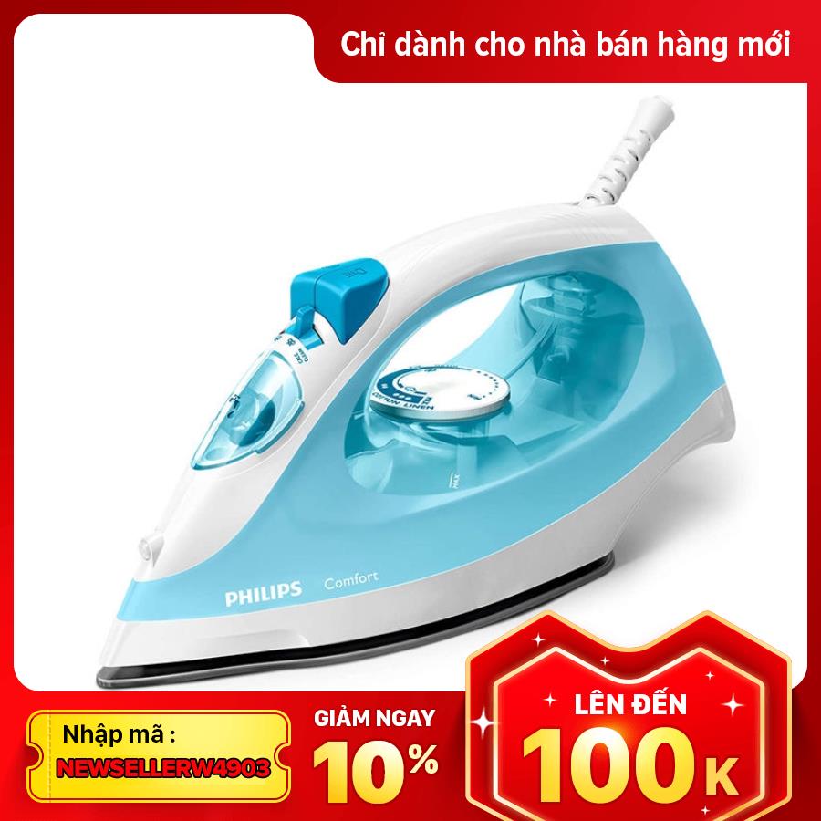 [HCM]Bàn ủi hơi nước philips GC1440 giúp ủi quần áo dễ dàng và hiệu quả với lượng hơi phun liên tục và mạnh mẽ