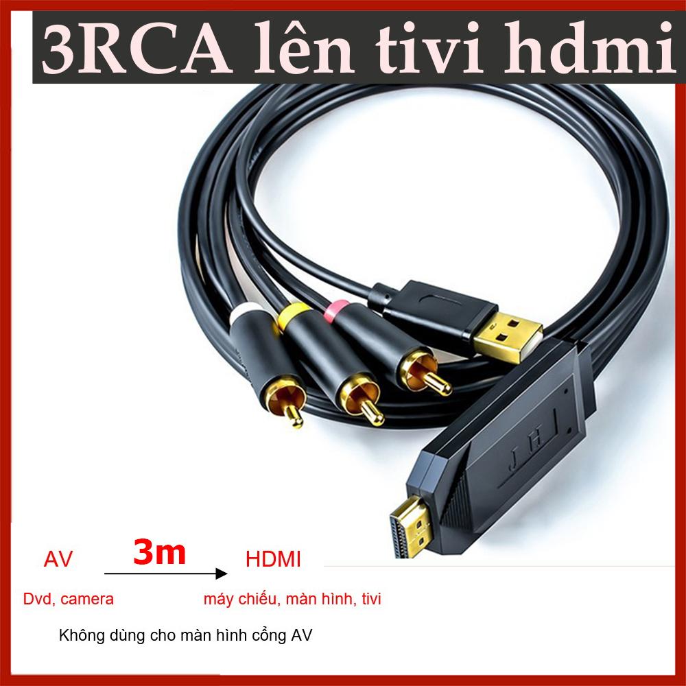 AV to HDMI 1080p shower cable, 3m long, AV to HDMI - Jinghua Z132H