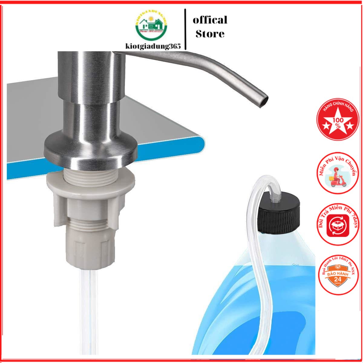 Vòi dẫn nước bồn rửa chén inox 304 gắn bồn rửa bát