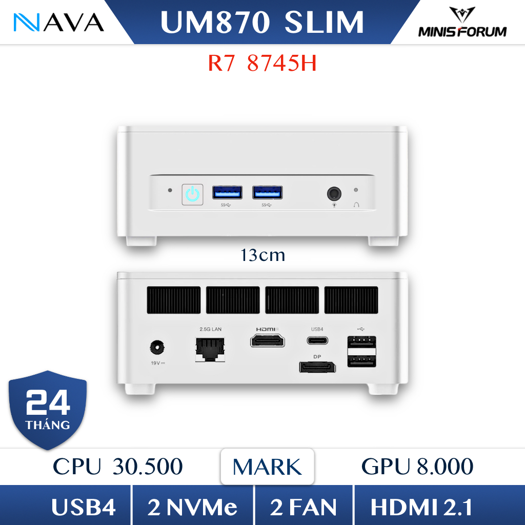 [Tổng Hợp] Mini PC Beelink GTR7 Minisforum UM870 AMD Ryzen 7 8745H 7840HS DDR5Máy tính 870 760