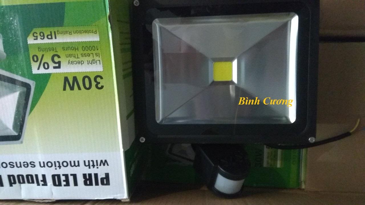 Đèn pha led cảm ứng chống trộm Led 30W trắng
