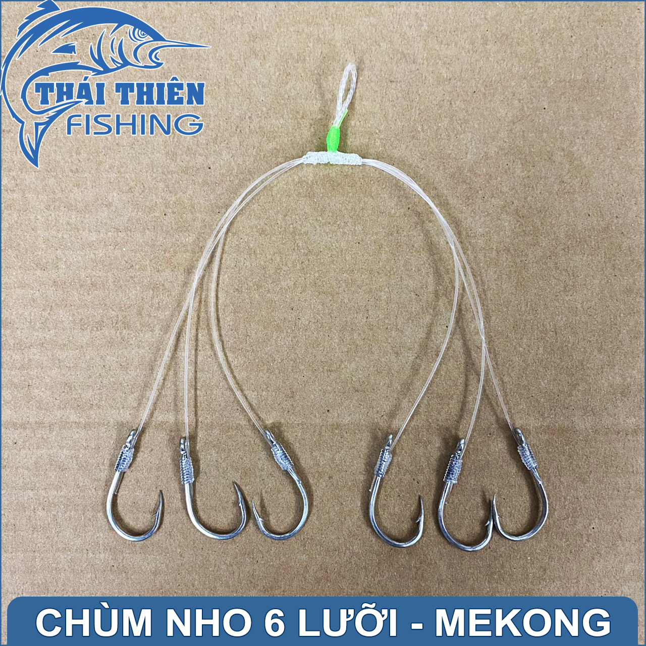 Chùm Nho 6 Lưỡi Mekong Câu Cá Tra Sông Tự Nhiên, Hồ Dịch Vụ