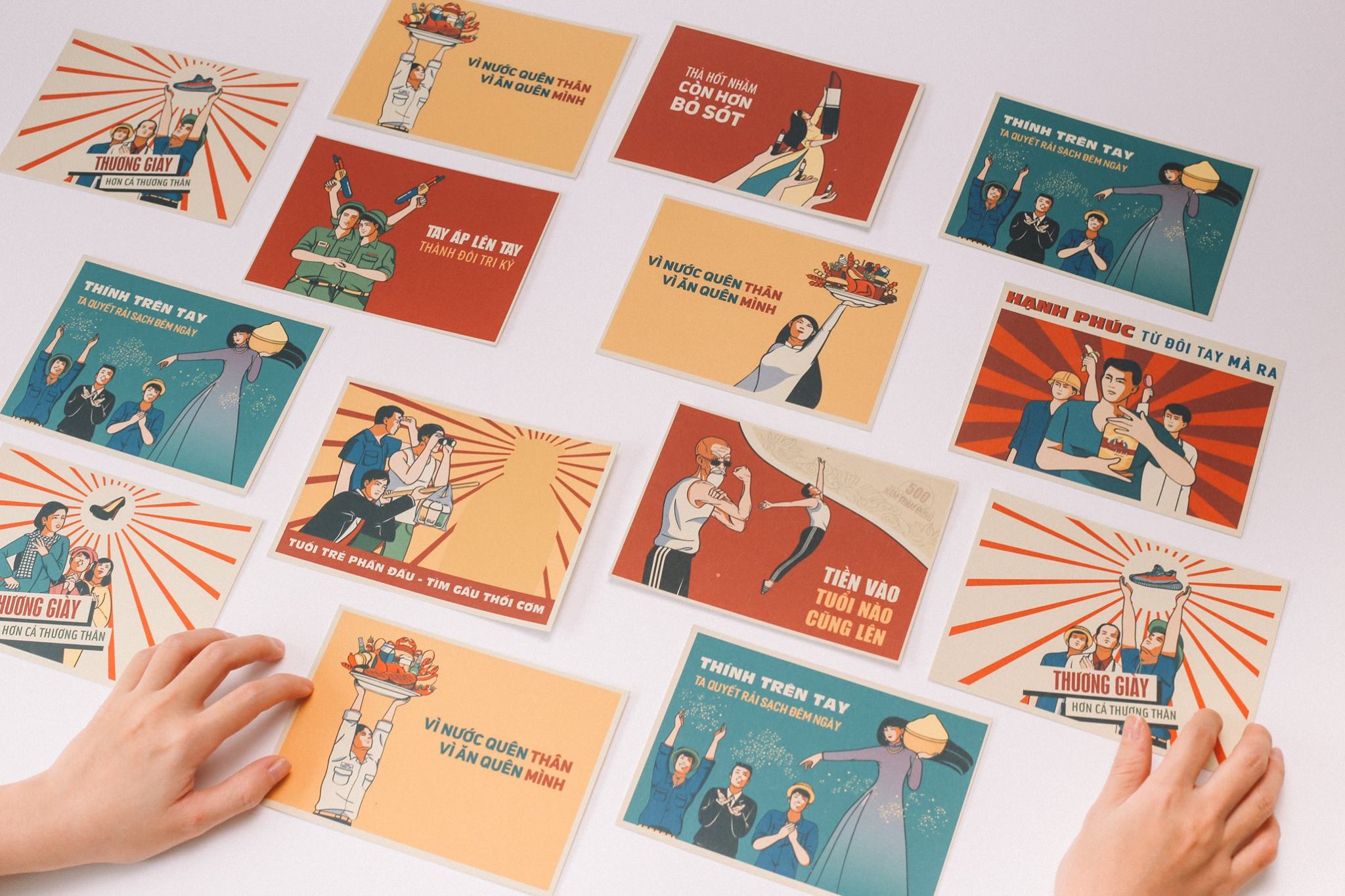 Postcard tranh cổ động Propaganda