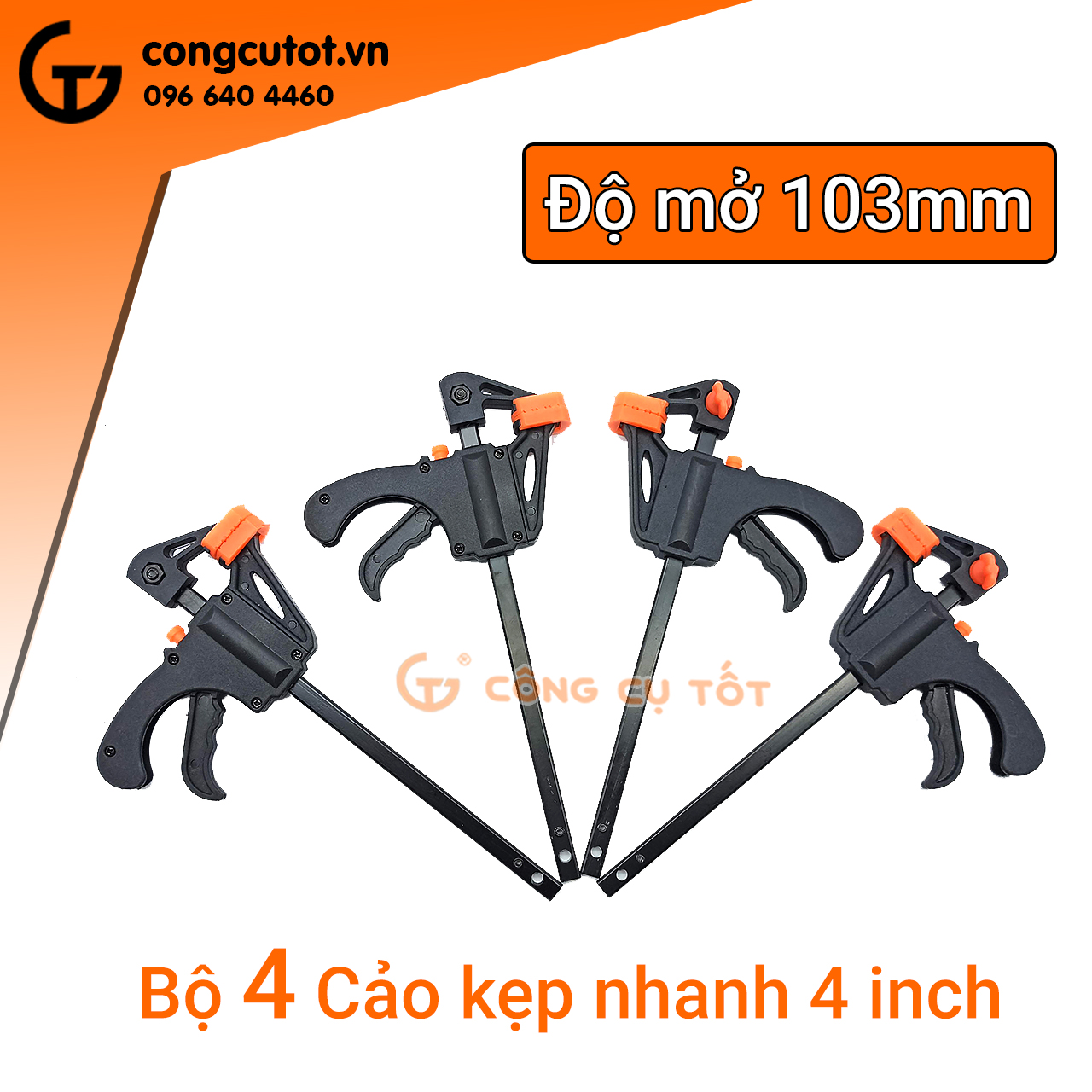 Combo 4 chiếc cảo kẹp nhanh độ mở 103mm